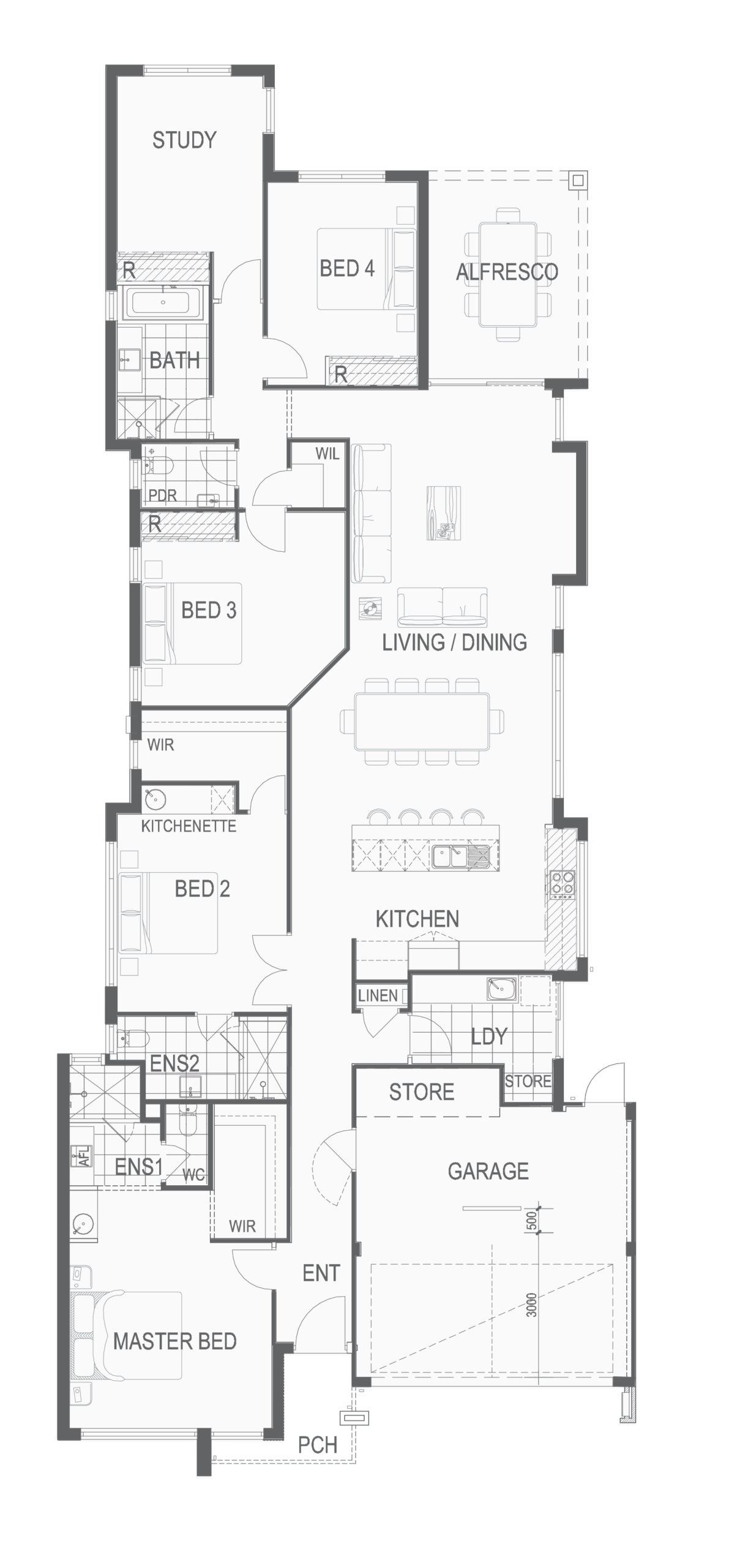 Northern Suburbs floor plan